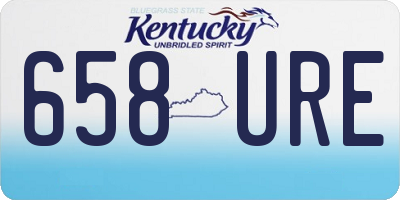 KY license plate 658URE
