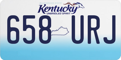 KY license plate 658URJ