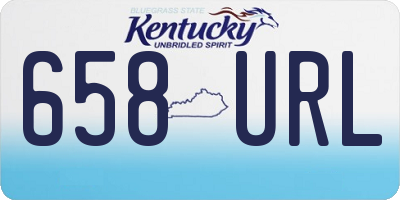 KY license plate 658URL