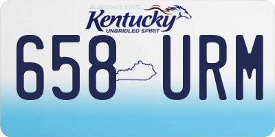KY license plate 658URM