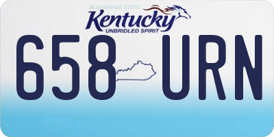 KY license plate 658URN