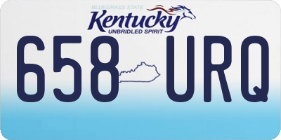 KY license plate 658URQ