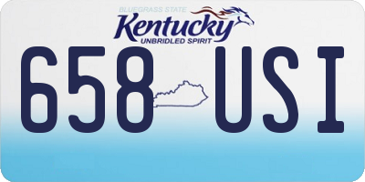 KY license plate 658USI