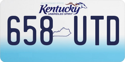 KY license plate 658UTD