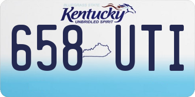 KY license plate 658UTI