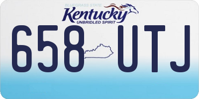 KY license plate 658UTJ