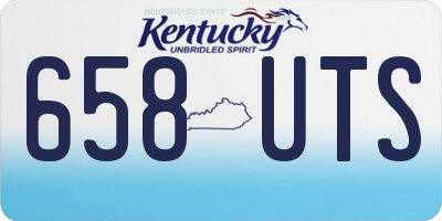 KY license plate 658UTS