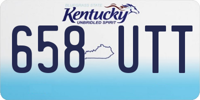 KY license plate 658UTT