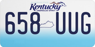 KY license plate 658UUG