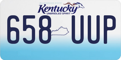 KY license plate 658UUP