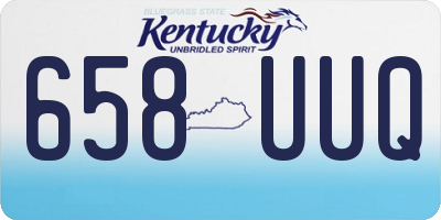KY license plate 658UUQ