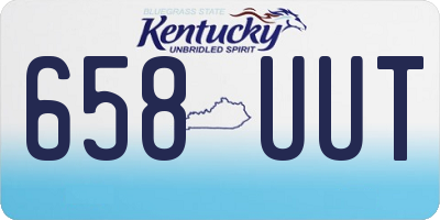 KY license plate 658UUT