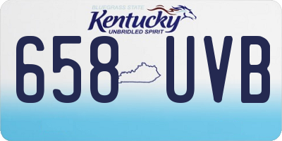 KY license plate 658UVB