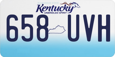 KY license plate 658UVH