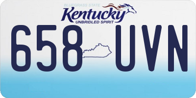 KY license plate 658UVN