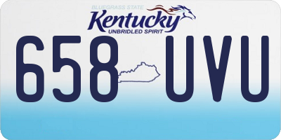 KY license plate 658UVU