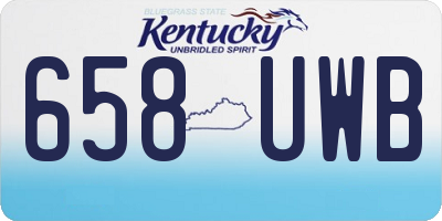 KY license plate 658UWB