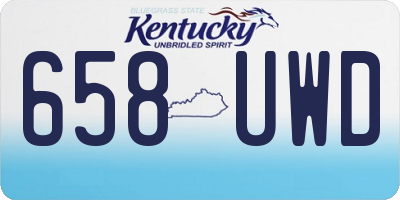 KY license plate 658UWD