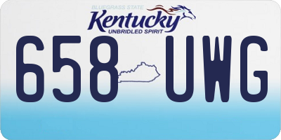 KY license plate 658UWG