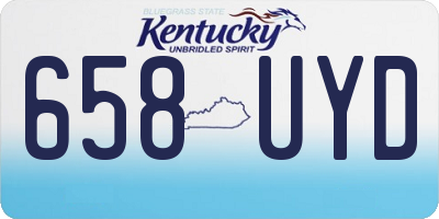 KY license plate 658UYD