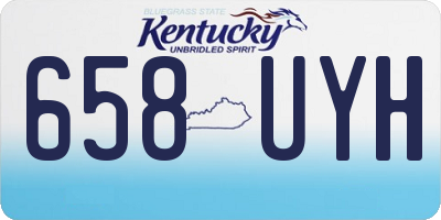 KY license plate 658UYH