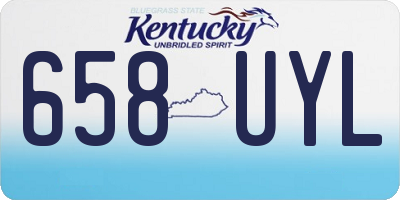 KY license plate 658UYL