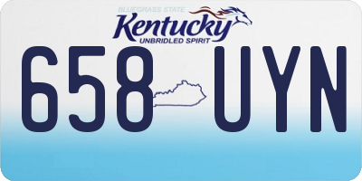 KY license plate 658UYN