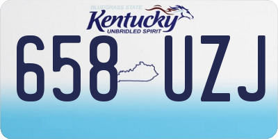 KY license plate 658UZJ