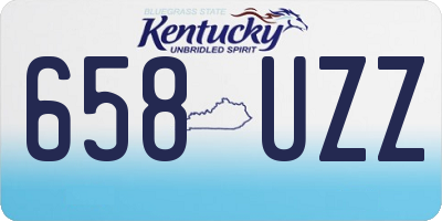 KY license plate 658UZZ