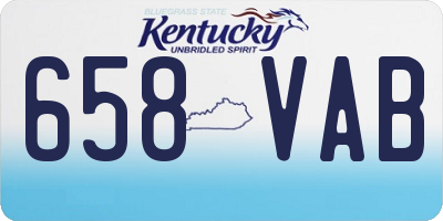 KY license plate 658VAB