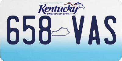 KY license plate 658VAS