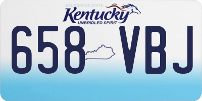 KY license plate 658VBJ