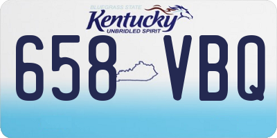 KY license plate 658VBQ