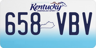 KY license plate 658VBV