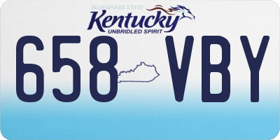 KY license plate 658VBY