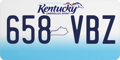 KY license plate 658VBZ