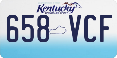 KY license plate 658VCF
