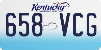 KY license plate 658VCG