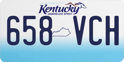 KY license plate 658VCH