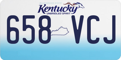 KY license plate 658VCJ