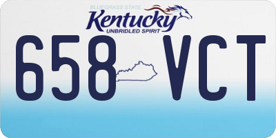 KY license plate 658VCT