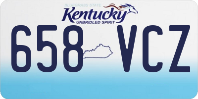 KY license plate 658VCZ