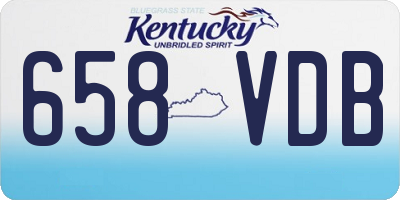 KY license plate 658VDB