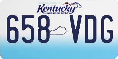 KY license plate 658VDG