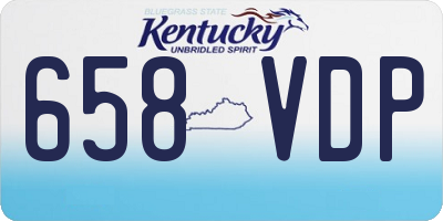 KY license plate 658VDP