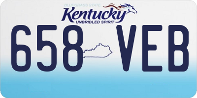KY license plate 658VEB