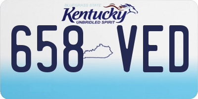 KY license plate 658VED