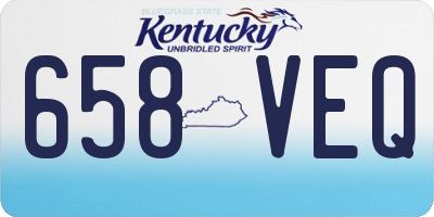 KY license plate 658VEQ