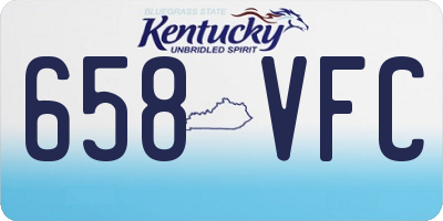 KY license plate 658VFC