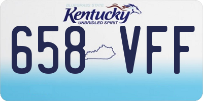 KY license plate 658VFF
